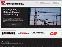Tablet Screenshot of americansling.com
